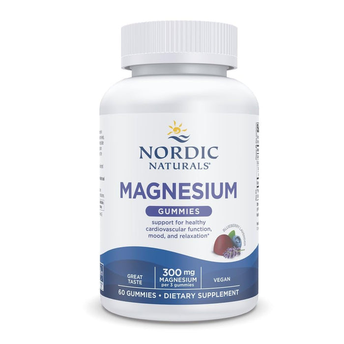 Nordic Naturals Magnesium Gummies, Blueberry Lavender - 60 gummies - Magnesium at MySupplementShop by Nordic Naturals