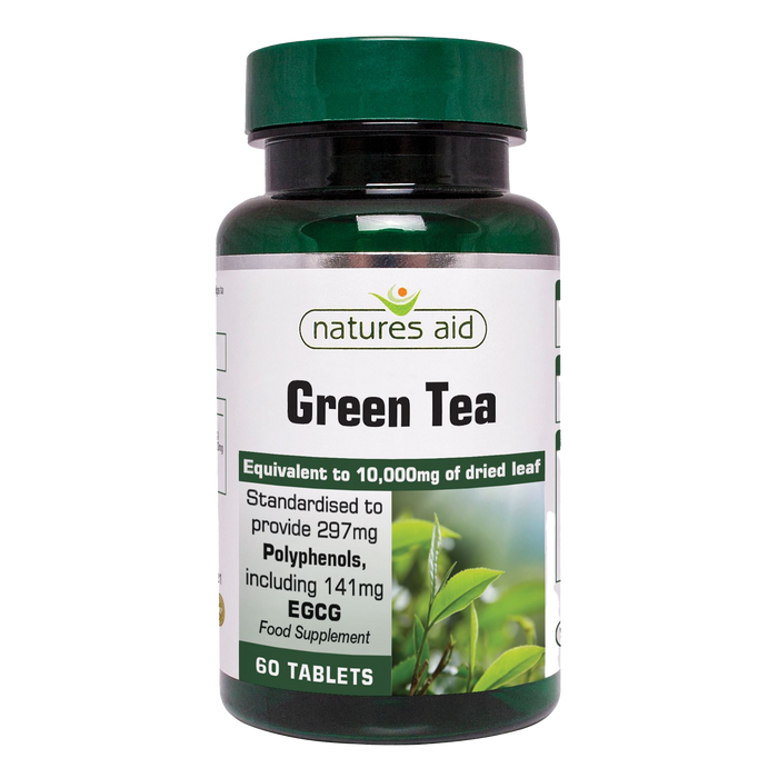 Natures Aid Green Tea 10000mg 60 Tablets