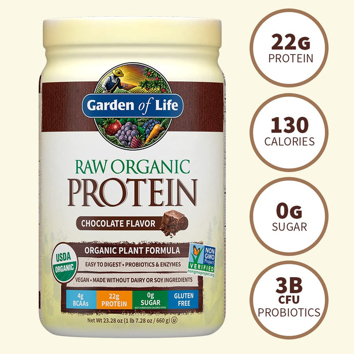 Garden of Life Raw Organic Protein, Vanilla Chai - 580g | High-Quality Protein | MySupplementShop.co.uk