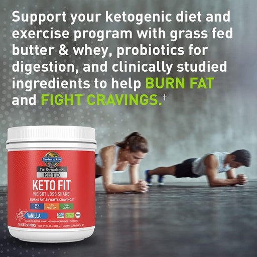 Garden of Life Dr. Formulated Keto Fit, Vanilla - 355g - Whey Proteins at MySupplementShop by Garden of Life