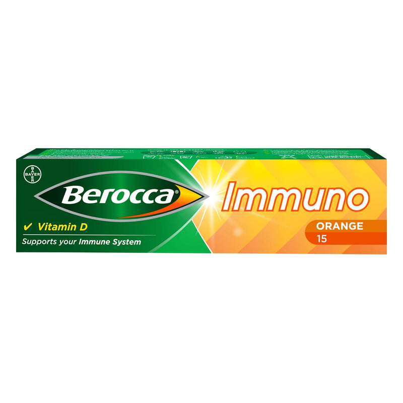 Berocca Immuno Energy & Immune Support 15 Tablets - Adult Multi Vits at MySupplementShop by Berocca