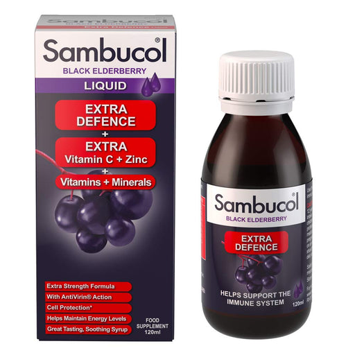 Sambucol Extra Defence Liquid - 120ml - Default Title - Immune Support at MySupplementShop by Sambucol