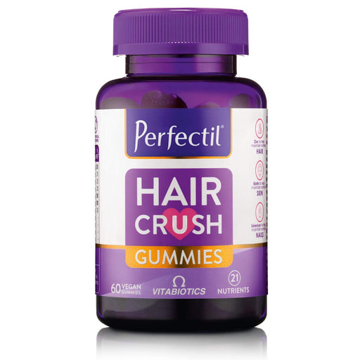 Vitabiotics Perfectil Hair Crush Natural Mixed Berry Flavour Vegan Gummies x 60 - Women at MySupplementShop by Vitabiotics