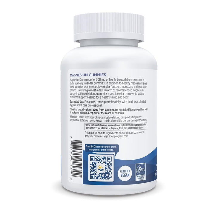 Nordic Naturals Magnesium Gummies, Blueberry Lavender - 60 gummies - Magnesium at MySupplementShop by Nordic Naturals