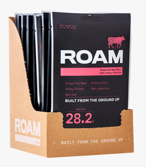 ROAM Food Grass Fed Beef Bites 12x70g