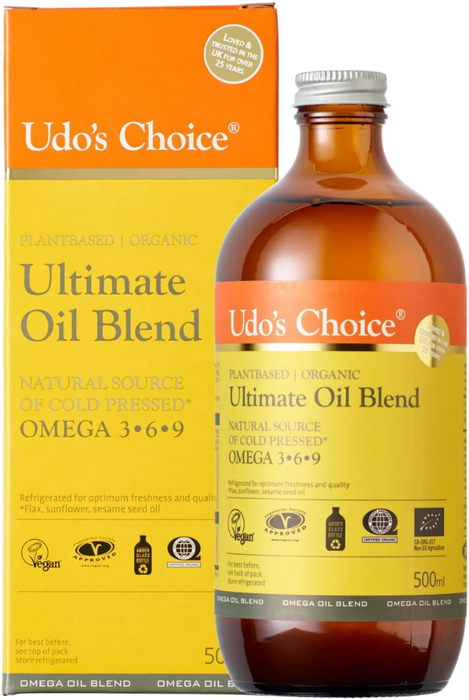 Mélange d'huiles ultime biologique Udo's Choice 500 ml