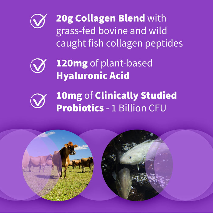Wild Caught & Grass Fed Collagen with Hyaluronic Acid Powder - 270g