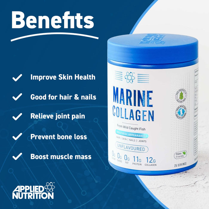 Applied Nutrition Marine Collagen, Unflavoured - 300g - Collagen at MySupplementShop by Applied Nutrition