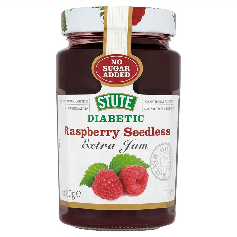 Stute Diabetic Preserves Seedless Raspberry - 430g - Diabetes at MySupplementShop by Stute