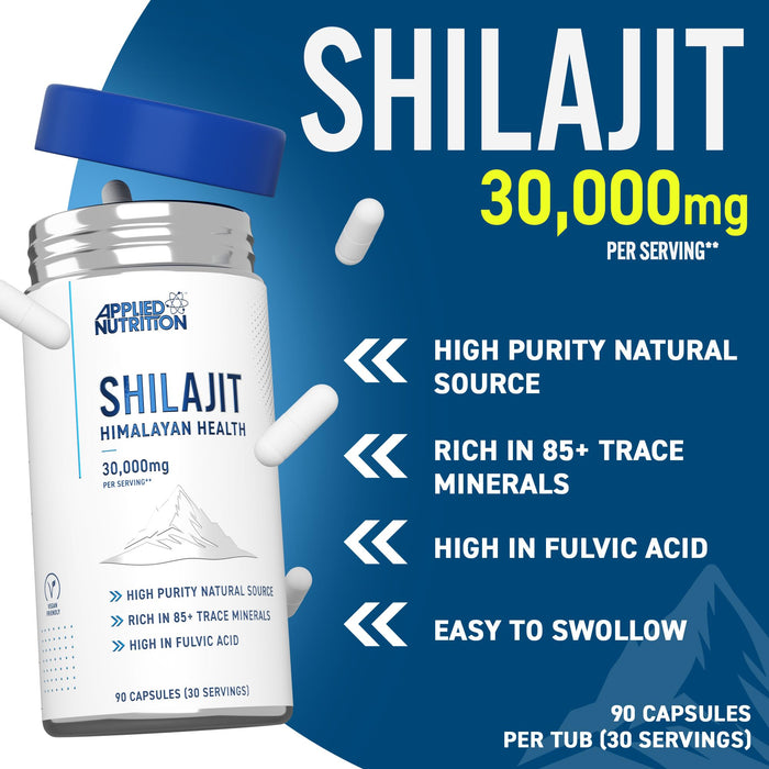 Applied Nutrition Shilajit 90 capsules - Shilajit at MySupplementShop by Applied Nutrition