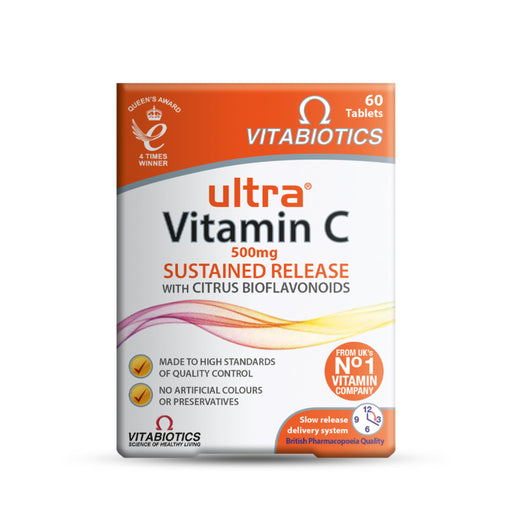 Vitabiotics Ultra Vitamin C 500mg 60 Tablets - Immune Support at MySupplementShop by Vitabiotics