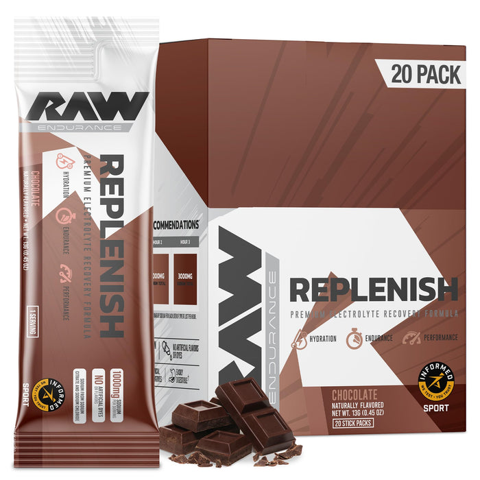 Raw Nutrition Replenish 20 stick packs - Endurance at MySupplementShop by Raw Nutrition