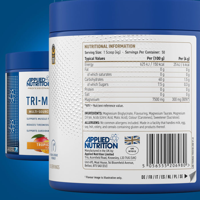 Applied Nutrition Tri-Magnesium 200g - Magnesium at MySupplementShop by Applied Nutrition