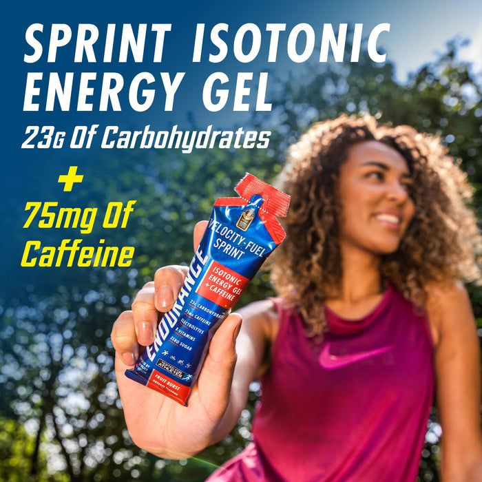 Applied Nutrition Endurance Sprint Isotonic Energy Gel + Caffeine, Tropical - 20 x 60g Best Value Nutritional Supplement at MYSUPPLEMENTSHOP.co.uk