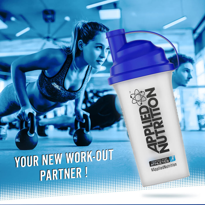 Applied Nutrition Shaker, Clear & Blue - 700 ml. | High-Quality Accessories | MySupplementShop.co.uk