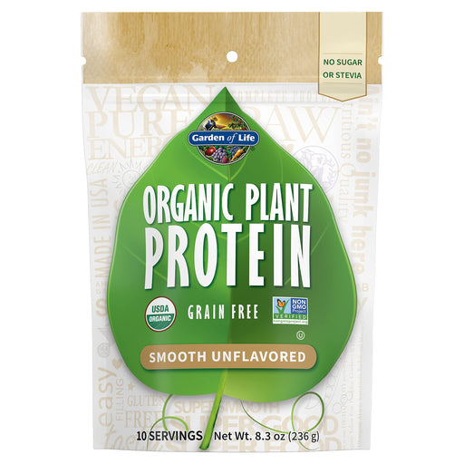 Garden of Life Organic Plant Protein, Smooth Unflavored - 236g - Protein at MySupplementShop by Garden of Life