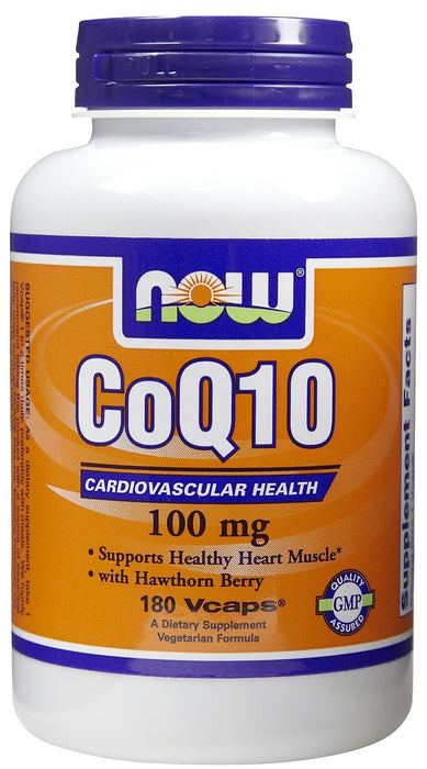 NOW Foods CoQ10 with Hawthorn Berry, 100mg - 180 vcaps | High-Quality Hats & Caps | MySupplementShop.co.uk