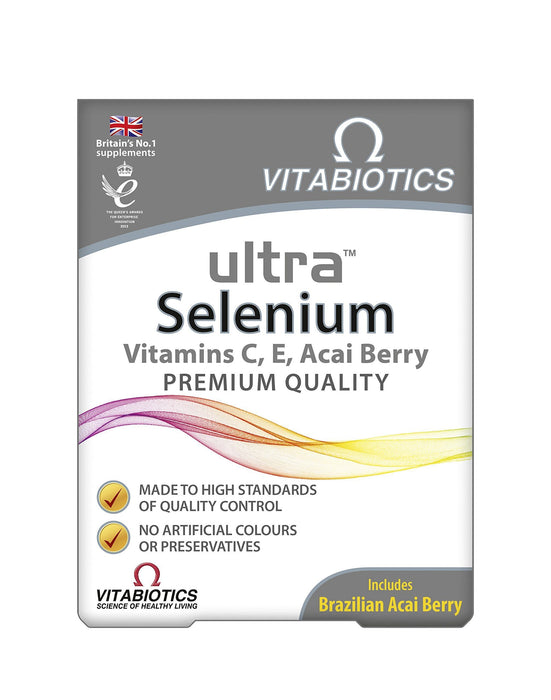 Vitabiotics Ultra Minerals Selenium 30 Tablets - Immune Support at MySupplementShop by Vitabiotics