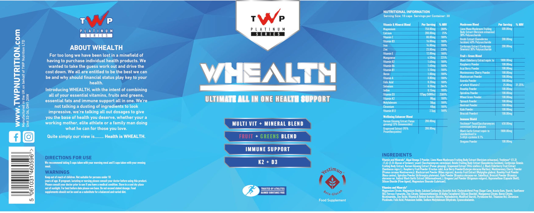TWP Whealth Health Support 30 Serv