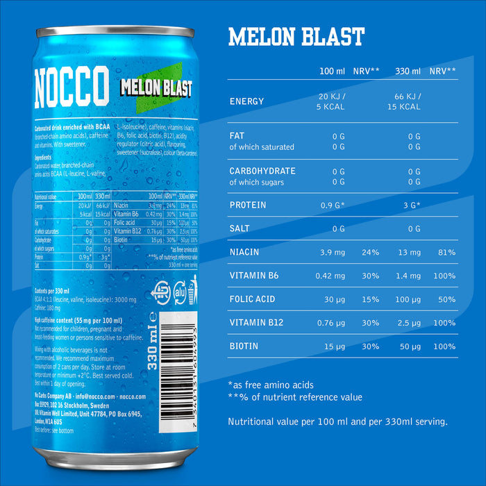 NOCCO BCAA 12x330ml