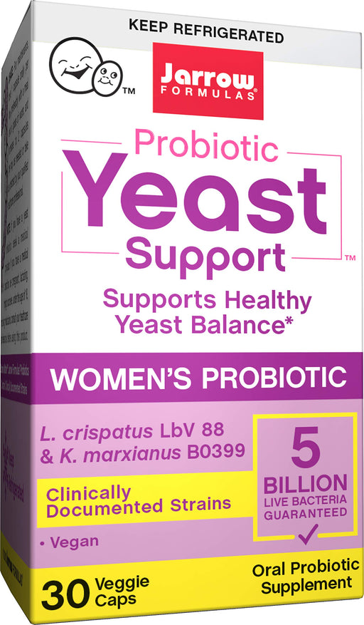 Jarrow Formulas Probiotic Yeast Support, 5 Billion CFU - 30 vcaps | High-Quality Brewer's Yeast | MySupplementShop.co.uk