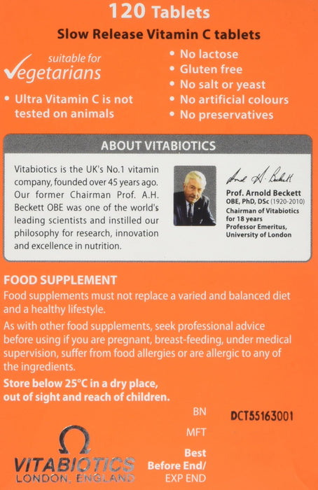 Vitabiotics Ultra Vitamin C 500mg 60 Tablets - Immune Support at MySupplementShop by Vitabiotics