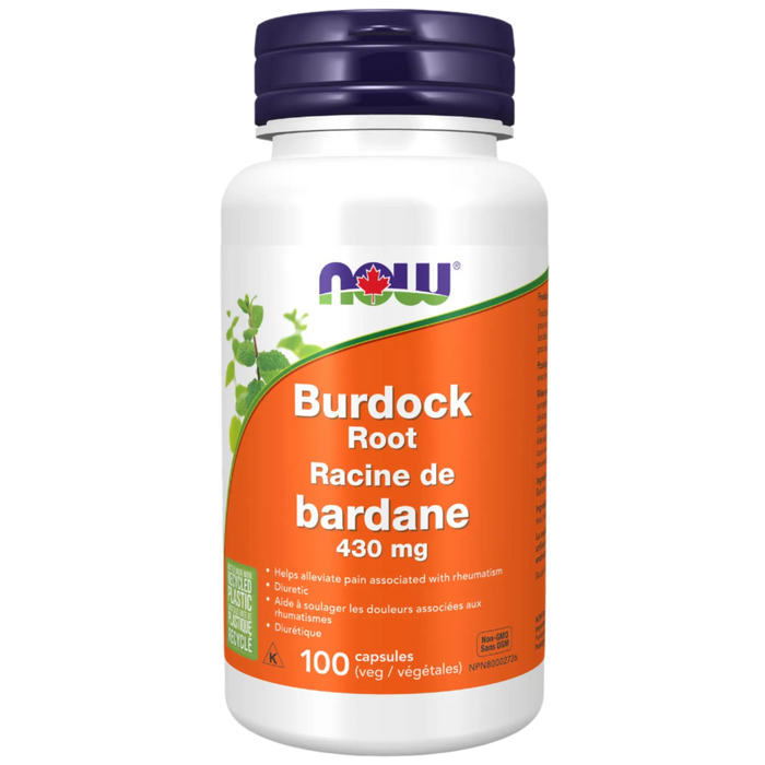 NOW Foods Burdock Root, 430mg - 100 capsules