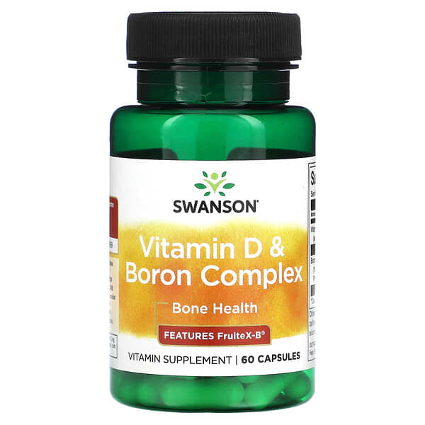 Swanson Vitamin D & Boron Complex - 60 caps