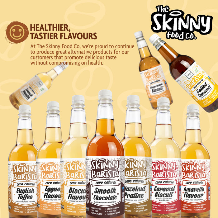 The Skinny Food Co Sugar Free Coffee Syrup 1l Caramel Biscuit