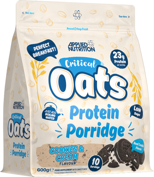 Applied Nutrition Critical Oats 600g - Cookies & Cream - Whey Proteins at MySupplementShop by Applied Nutrition