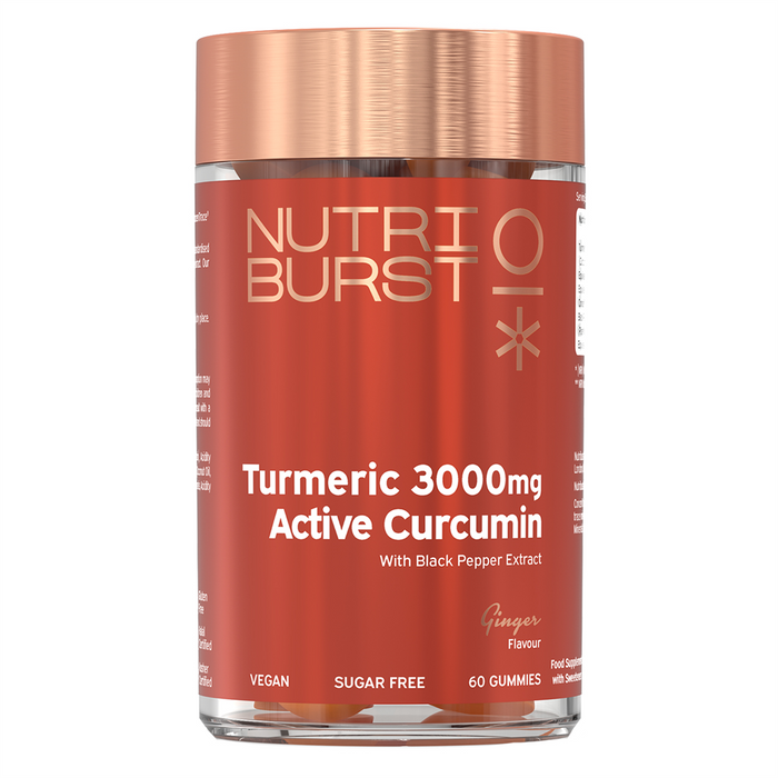 Nutriburst Tumeric 3000mg 180g Ginger - Sports Nutrition at MySupplementShop by Nutriburst