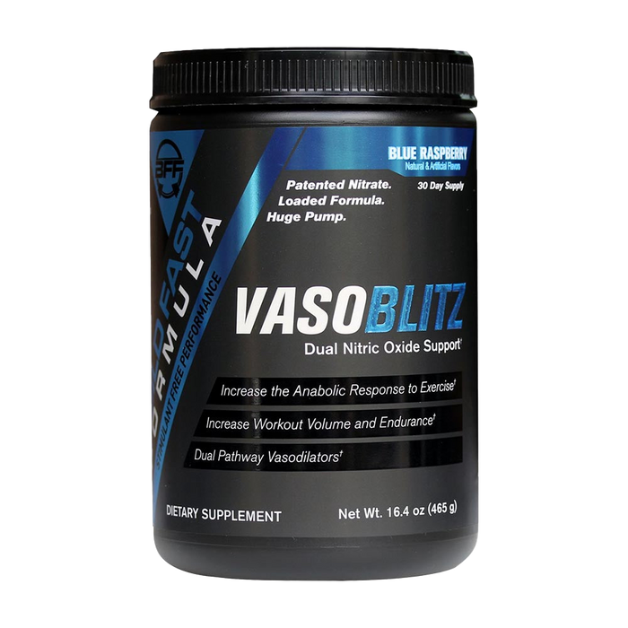 Build Fast Formula Vaso Blitz 465g Blue Raspberry