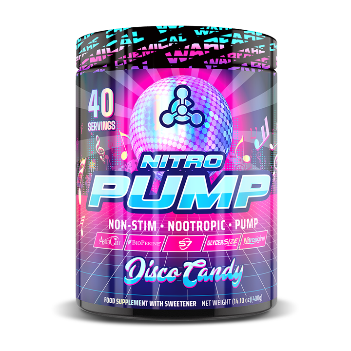 Chemical Warfare Nitro Pump 400g Disco Candy | Premium Nitric Oxide Boosters at MySupplementShop.co.uk