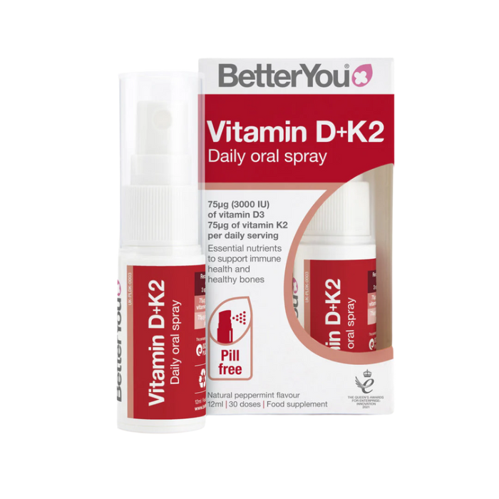 BetterYou Dlux Plus Vitamin D K2 Tägliches Mundspray 12 ml