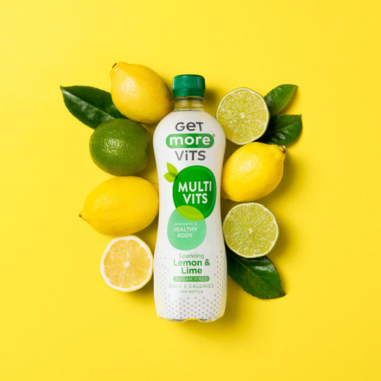 Get More Vits Multivits 12x500ml Sparkling Lemon & Lime
