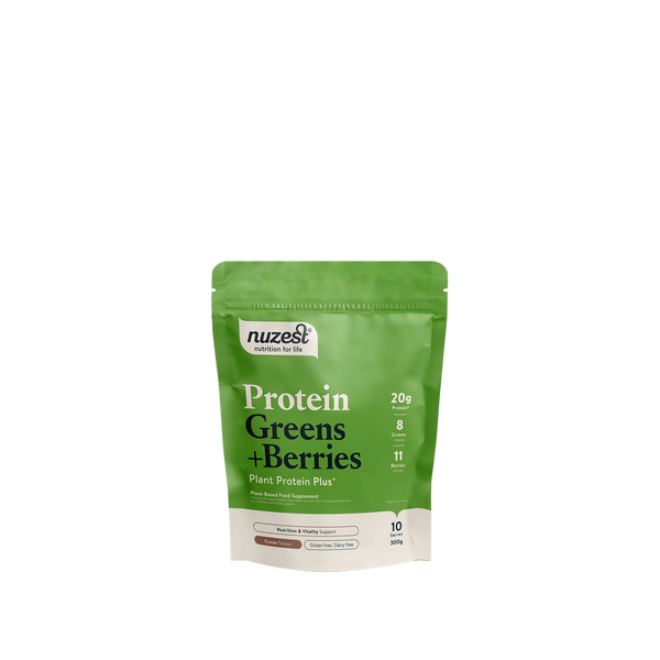 Nuzest Protein Plus Greens + Berries 300g Cocoa | Premium Sports Supplements at MYSUPPLEMENTSHOP.co.uk