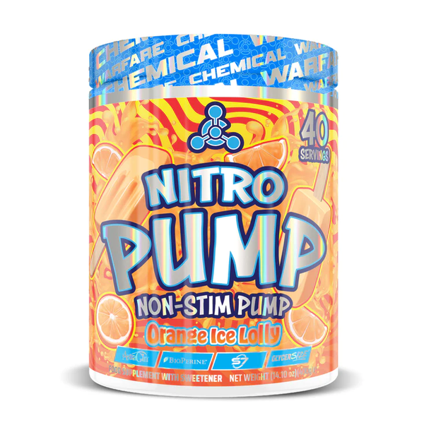 Chemical Warfare Nitro Pump 400g - Orange Ice Lolly - Sports Nutrition at MySupplementShop by Chemical Warfare