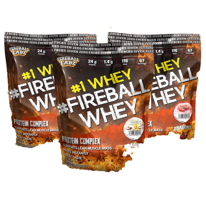 Fireball Labz #1Whey # Whey 2kg Gluttony (Doppelte Schokolade)