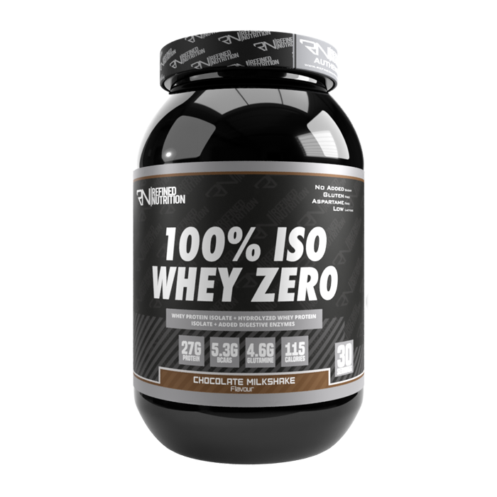 Refined Nutrition 100% Iso Whey Zero 908g Chocolate Milkshake | Top Rated Sports & Nutrition at MySupplementShop.co.uk