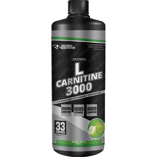 Refined Nutrition L-Carnitine 3000 500ml - Green Apple - Acetyl-L-Carnitine at MySupplementShop by REFINED NUTRITION