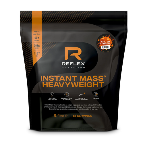 Reflex Nutrition Instant Mass Heavyweight 5.4kg Salted Caramel | High-Quality Weight Gainers & Carbs | MySupplementShop.co.uk