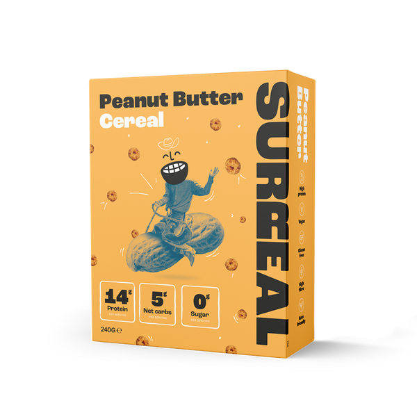 SURREAL High-Protein, Zero-Sugar Peanut Butter Cereal - Vegan & Gluten-Free - Peanut Butter - Cereal & Granola at MySupplementShop by SURREAL