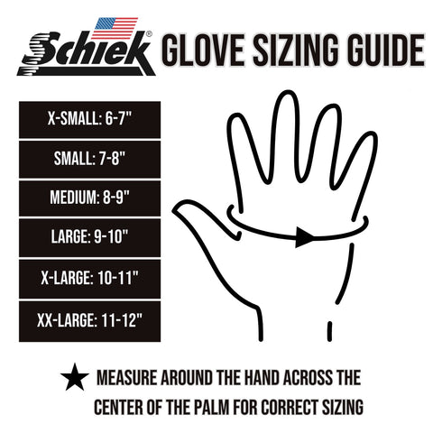 Your guide to finding the perfect fit: Schiek Lifting Gloves Sizing Guide