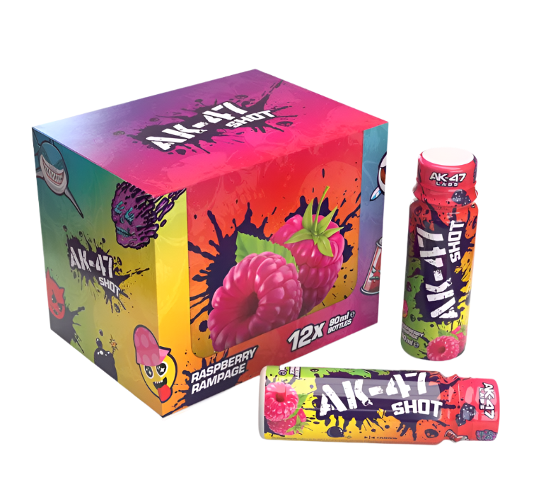 AK-47 Labs Shots 12x80ml Raspberry Rampage