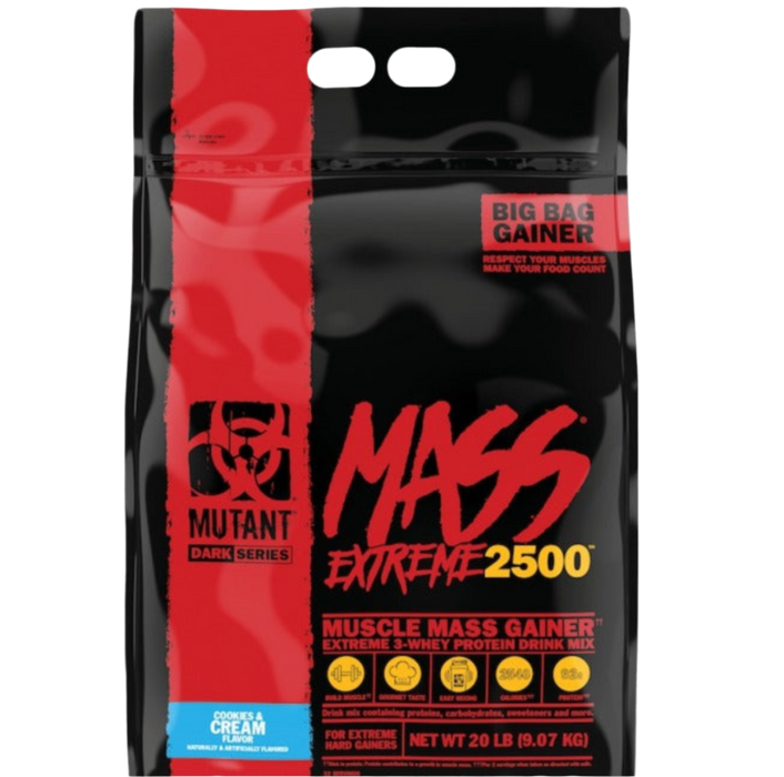 Mutant Mass Extreme Gainer Whey Protein Powder 9.07kg