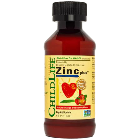 ChildLife Essentials Zinc Plus Liquid 4oz (118ml) Mango/Strawberry Flavour