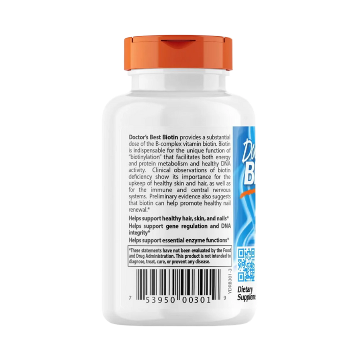 Doctor's Best Biotin 5,000mcg 120 Veggie Capsule