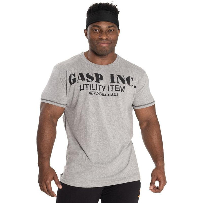 GASP Basic Utility Tee - Grey - XL - T-Shirt at MySupplementShop by Gasp