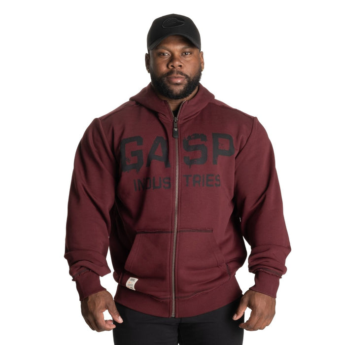 GASP Layered Hood Maroon - Hoodie at MySupplementShop by Gasp