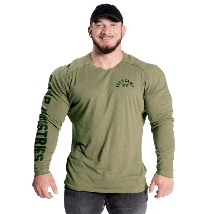 GASP Throwback LS Tee - Wash Green - Throwback LS Tee at MySupplementShop by Gasp